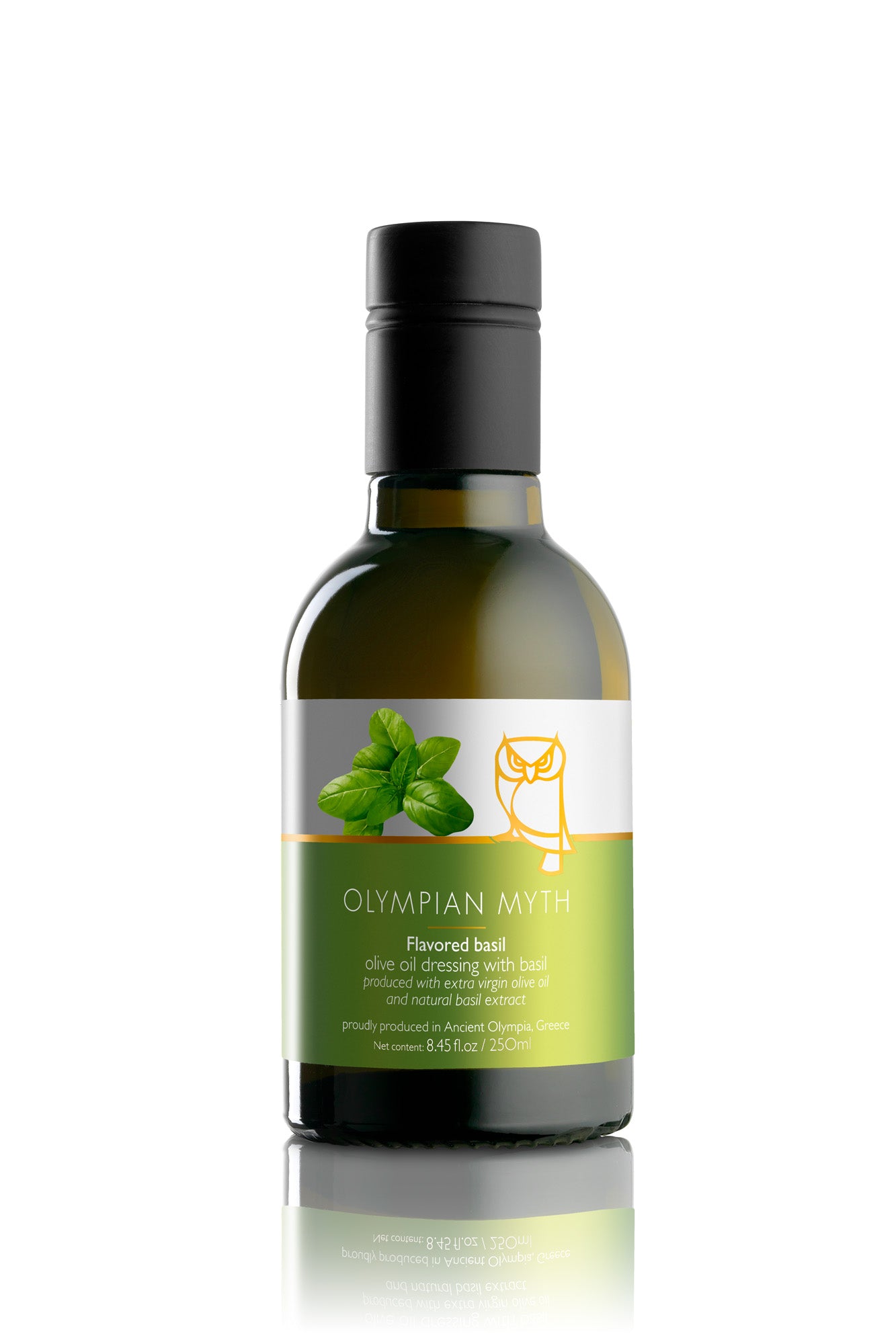 Olympian Myth Flavored Extra-Virgin Olive Oil Basil, 250 ml (8.45 fl oz)