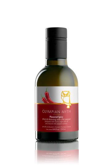 Olympian Myth Flavored Extra Virgin Olive Oil Spicy, 250 ml (8.45 fl oz)